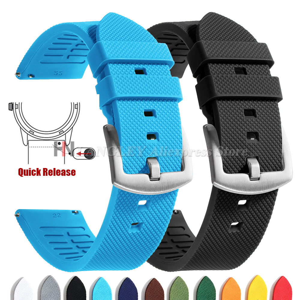 Fossil Smartwatch Accessories - Tali Jam Tangan Karet Lembut Tropis