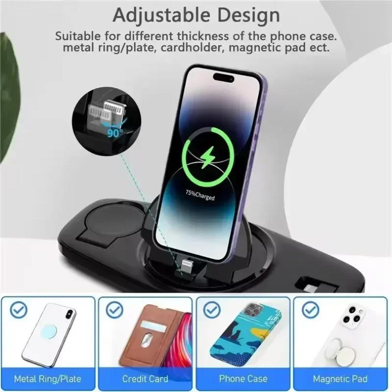 3 in 1 Pengisi Daya Nirkabel C - Smartwatch X12 ulasan dan harga