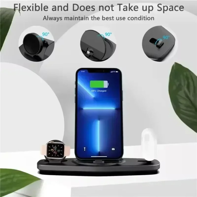 3 in 1 Pengisi Daya Nirkabel C - Smartwatch X12 ulasan dan harga